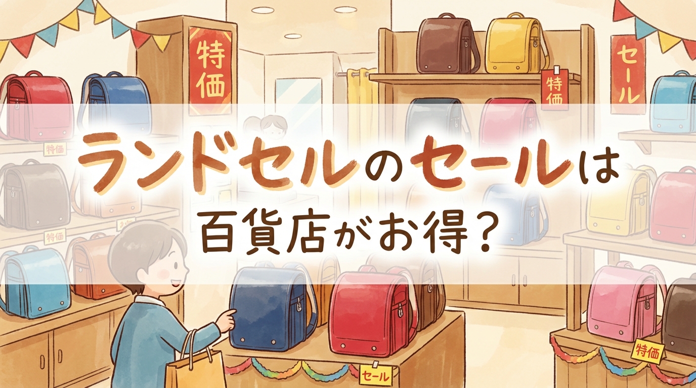 ランドセルのセールは百貨店がお得？