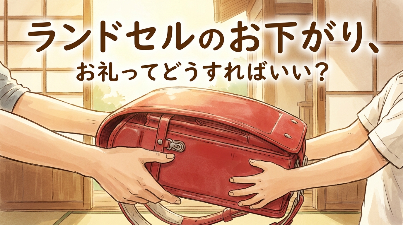 ランドセルのお下がり、お礼ってどうすればいい？
