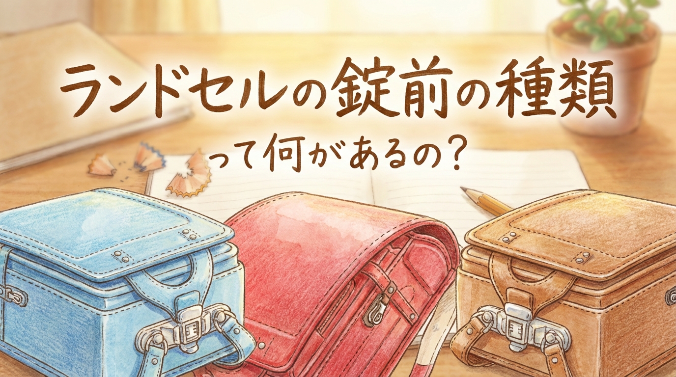 ランドセルの錠前の種類って何があるの?