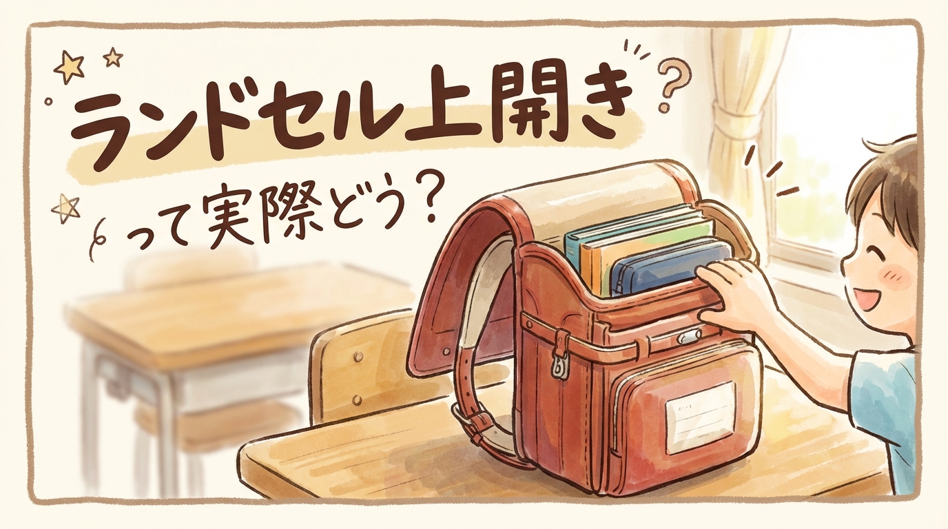 ランドセル上開きって実際どう?