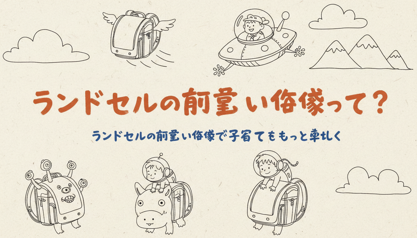 ランドセルの面白い画像で子育てをもっと楽しく