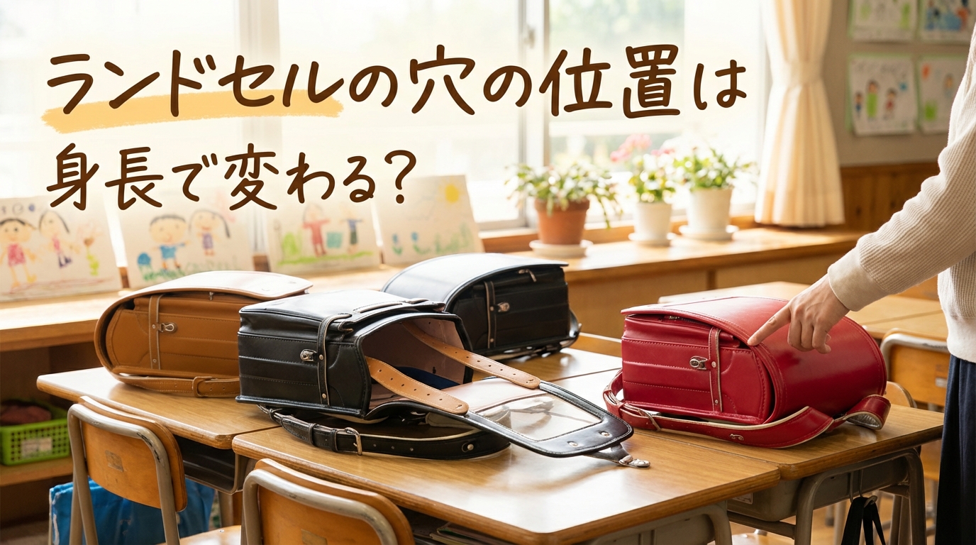 ランドセルの穴の位置は身長で変わる？