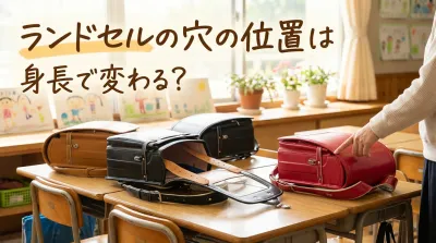 ランドセルの穴の位置は身長で変わる？