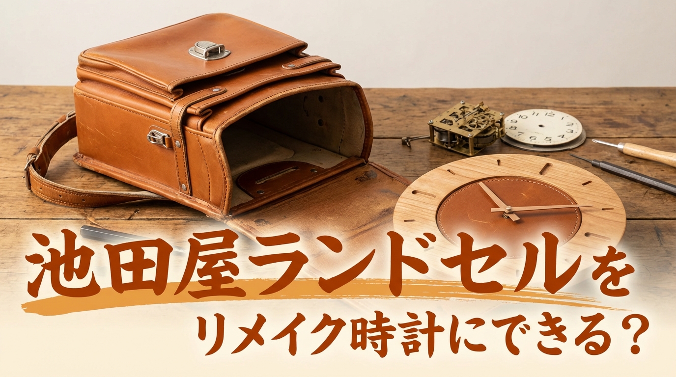池田屋ランドセルをリメイク時計にできる？