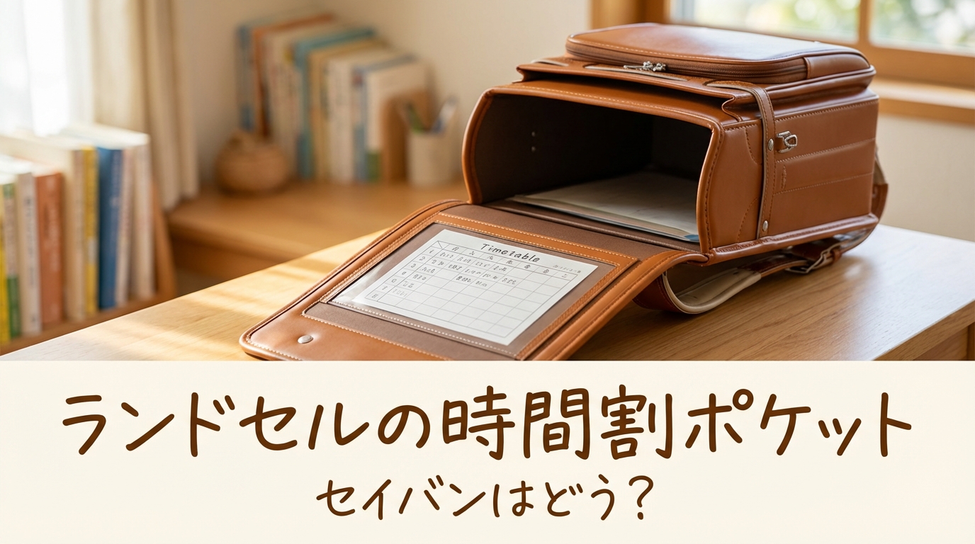 ランドセルの時間割ポケット、セイバンはどう？