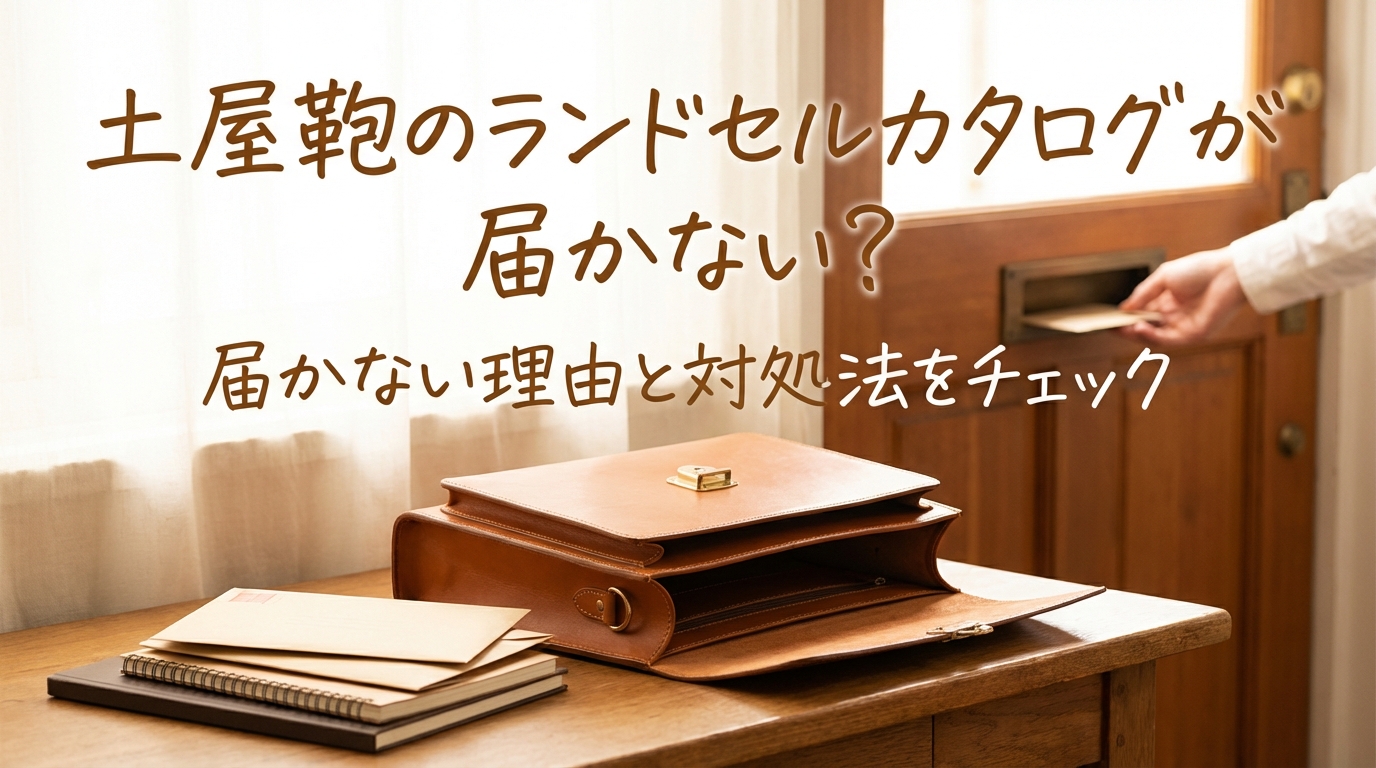 土屋鞄のランドセルカタログが届かない？