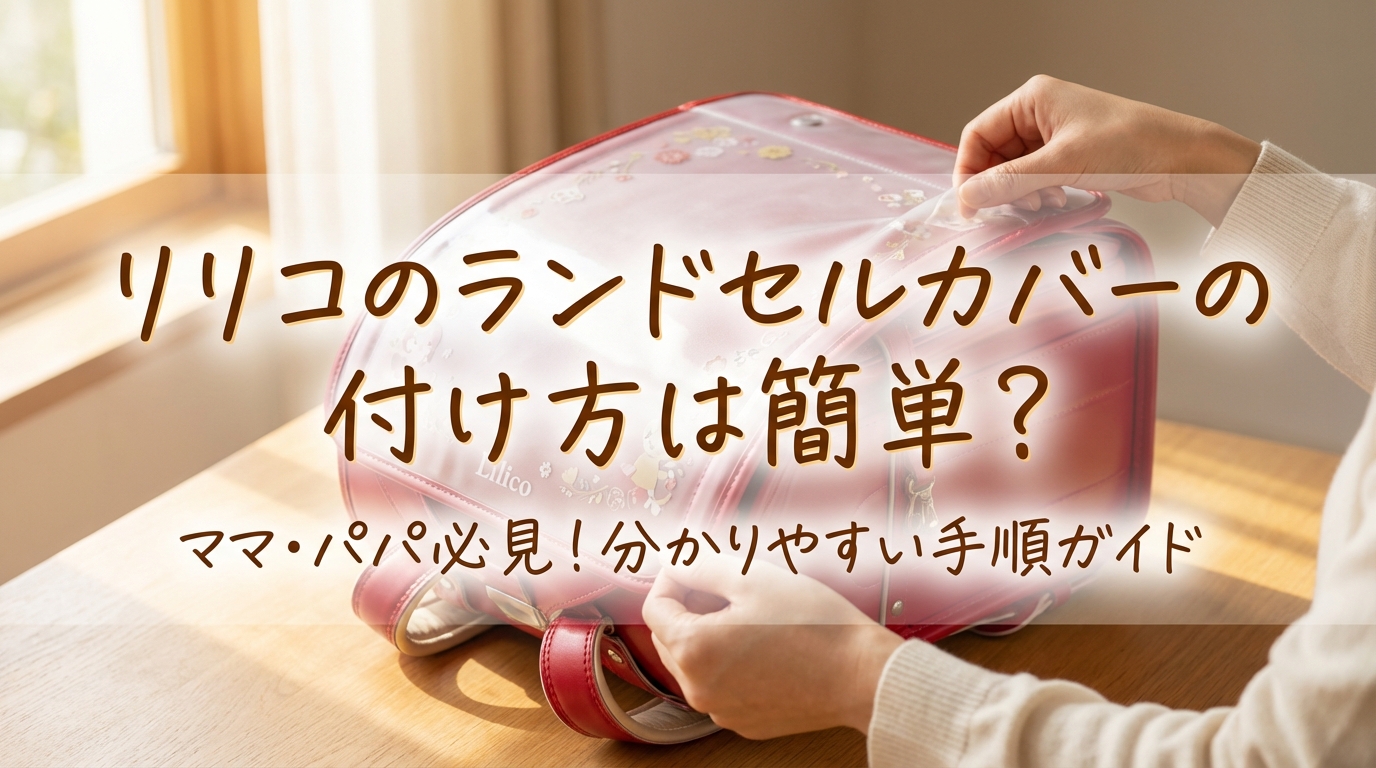 リリコのランドセルカバーの付け方は簡単?