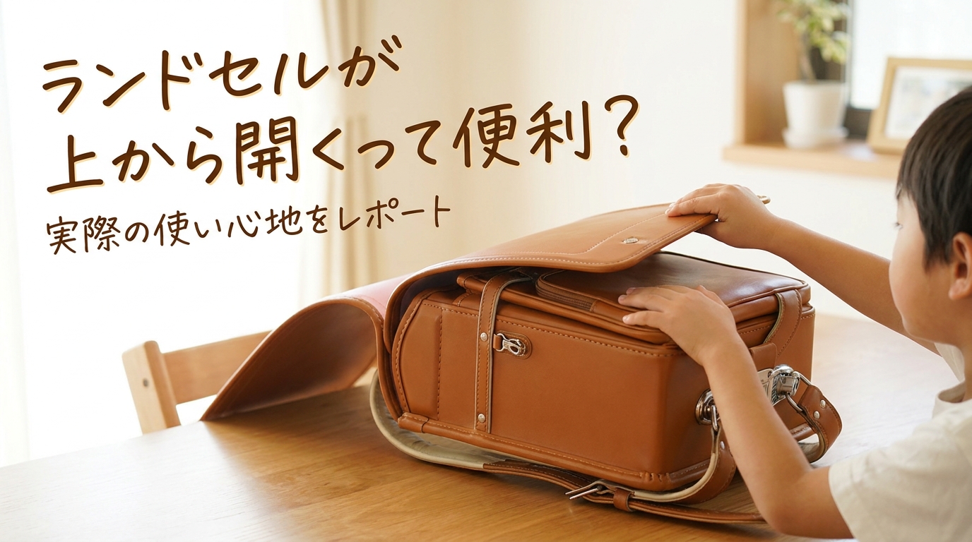 ランドセルが上から開くって便利？
