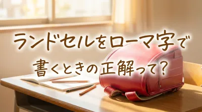 ランドセルをローマ字で書くときの正解って？