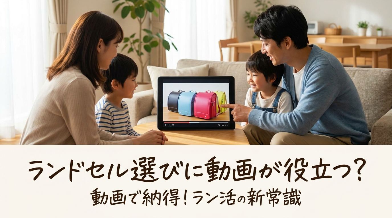 ランドセル選びに動画が役立つ？