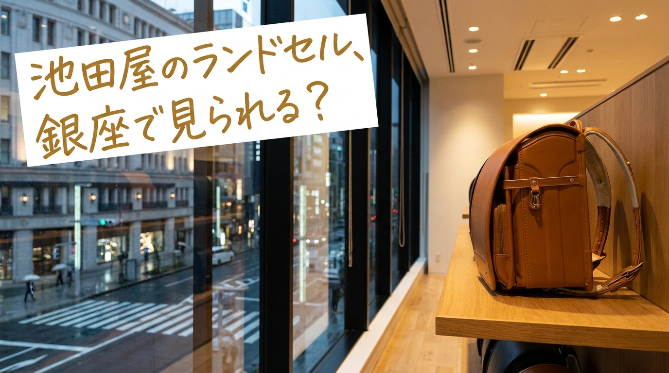 池田屋の鞄ランドセルは銀座で見られる?