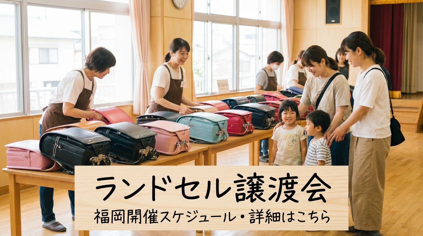 ランドセル譲渡会は福岡でいつ開催される？