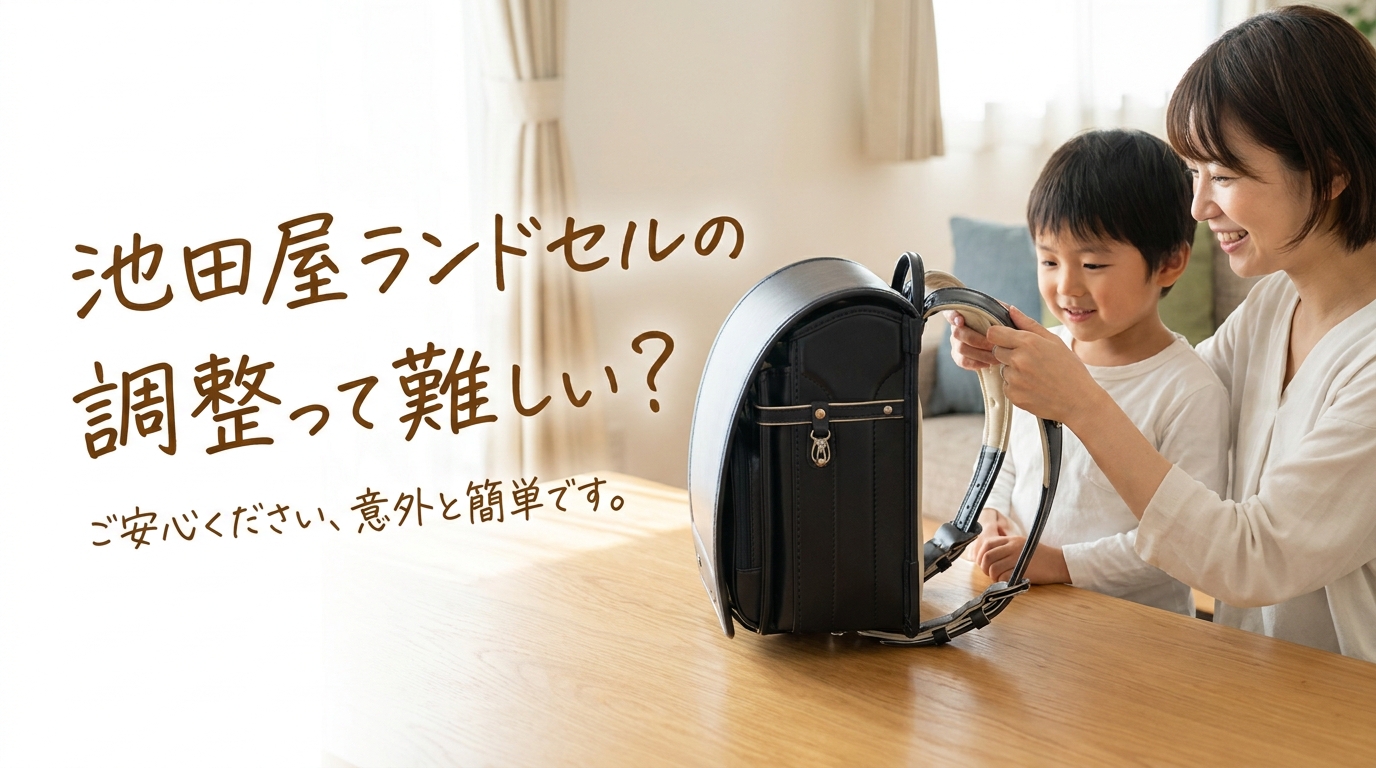 池田屋ランドセルの調整って難しい?