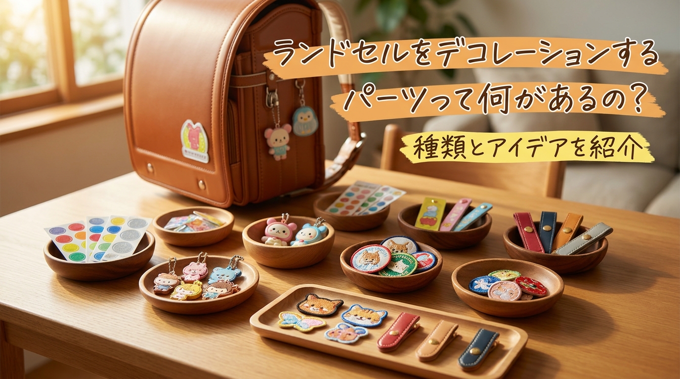 ランドセルをデコレーションするパーツって何があるの?
