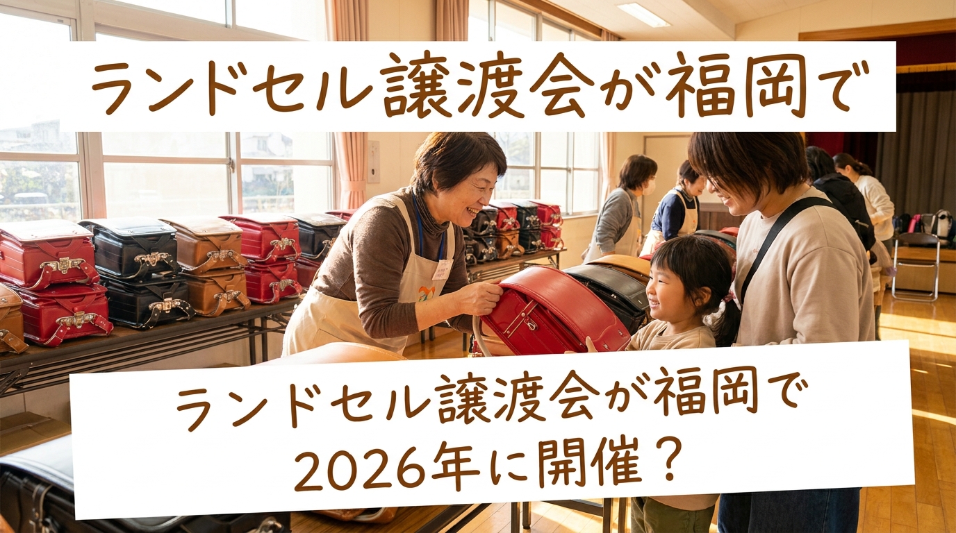 ランドセル譲渡会が福岡で2026年に開催？