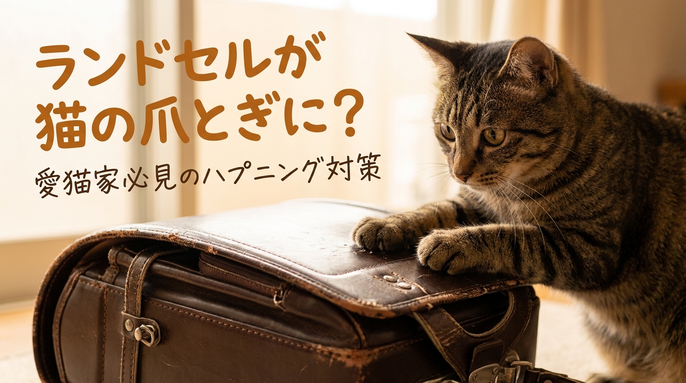 ランドセルが猫の爪とぎに？