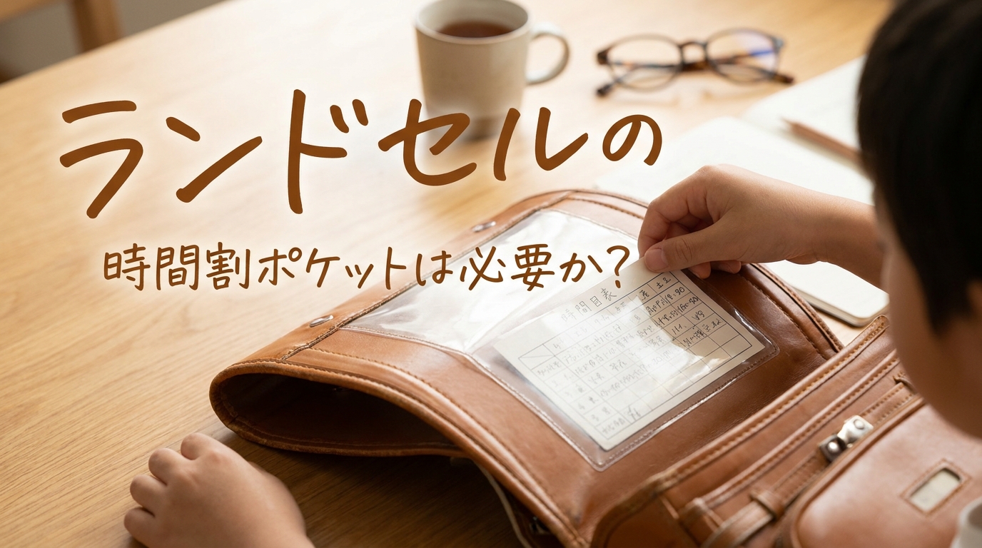 ランドセルの時間割ポケットは必要か？