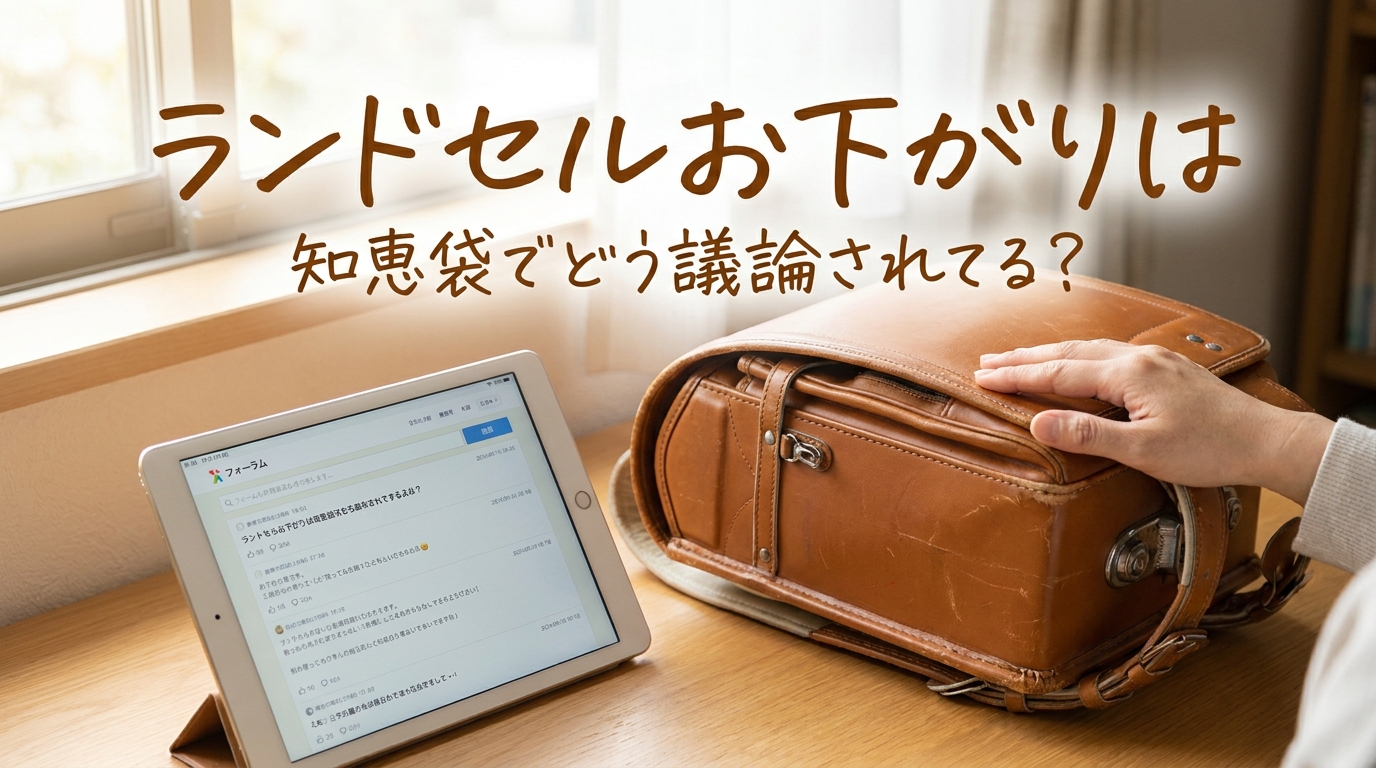 ランドセルお下がりは知恵袋でどう議論されてる?
