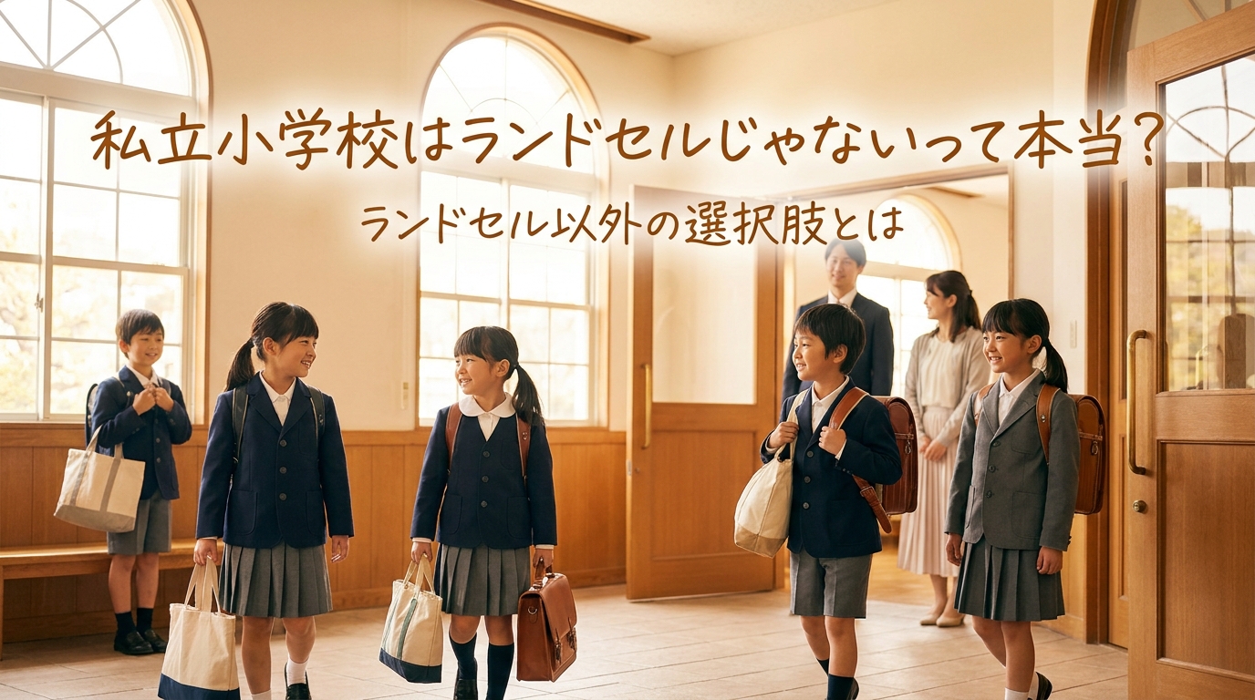私立小学校はランドセルじゃないって本当？