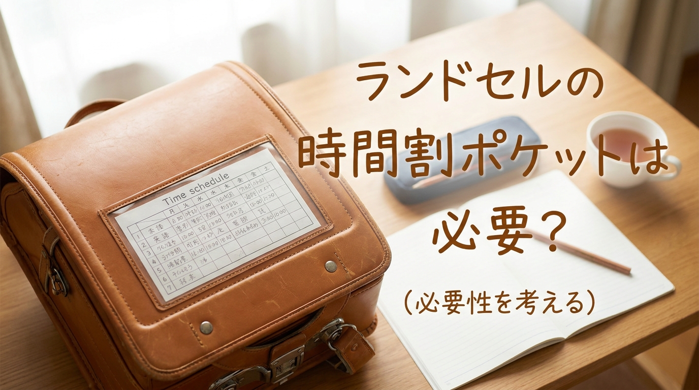 ランドセルの時間割ポケットは必要？