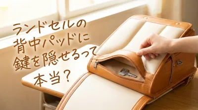 ランドセルの背中パッドに鍵を隠せるって本当？