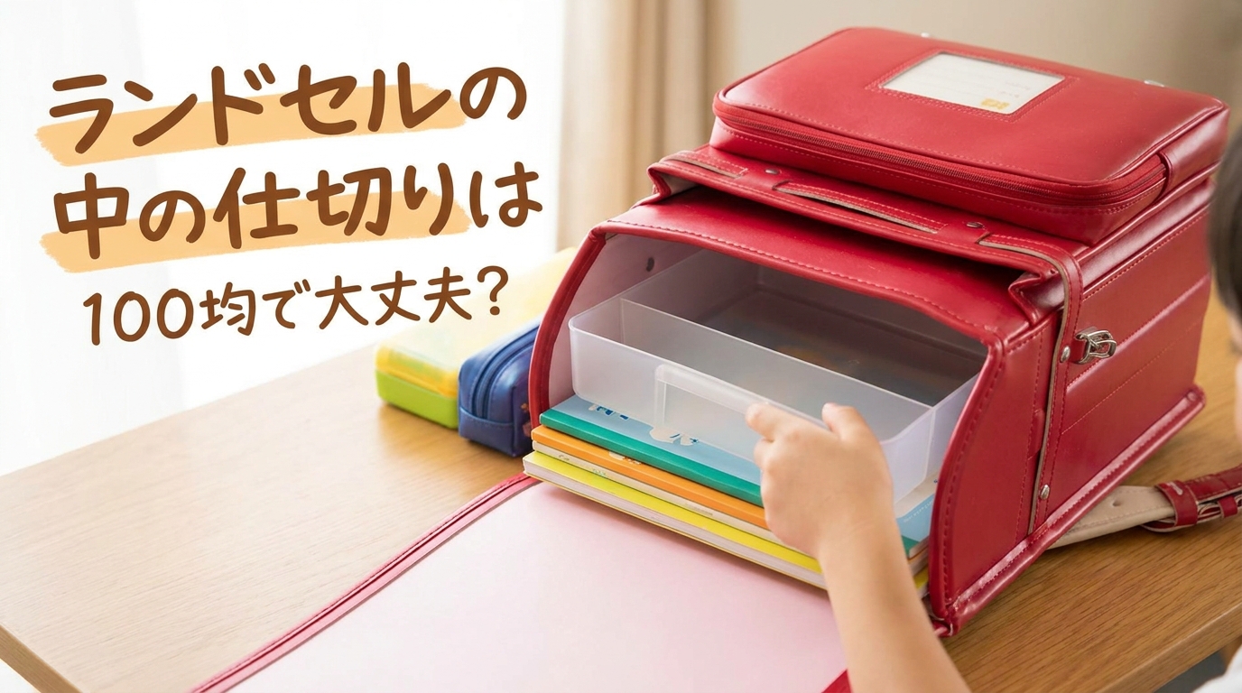 ランドセルの中の仕切りは100均で大丈夫?