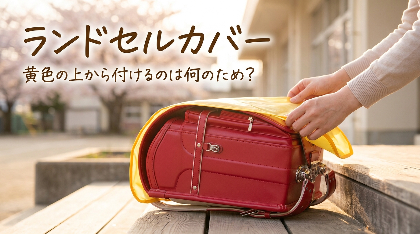 ランドセルカバー黄色の上から付けるのは何のため?