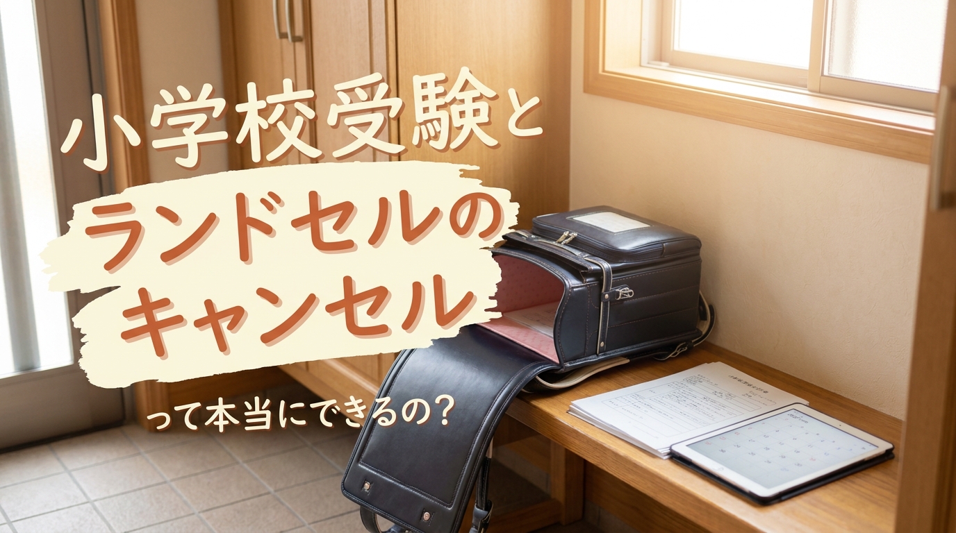 小学校受験とランドセルのキャンセルって本当にできるの？