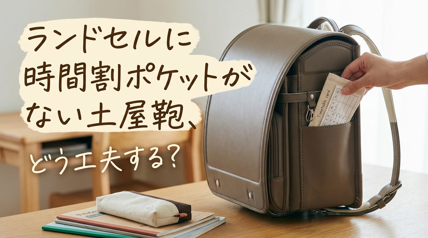 ランドセルに時間割ポケットがない土屋鞄、どう工夫する？