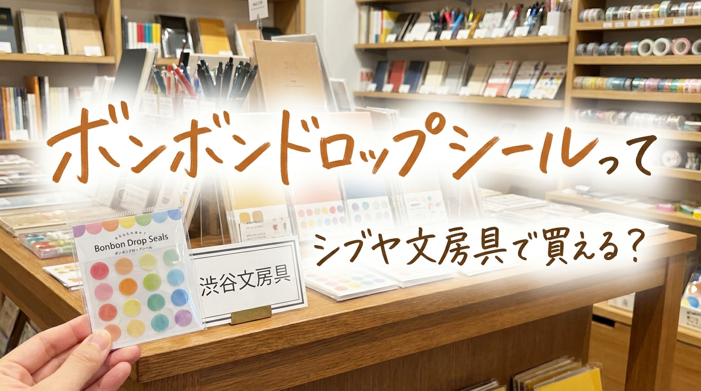 ボンボンドロップシールってシブヤ文房具で買える？
