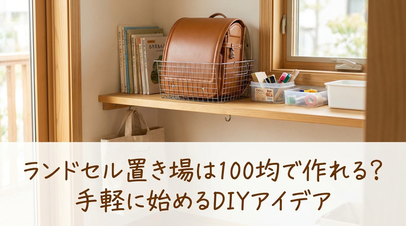 ランドセル置き場は100均で作れる?