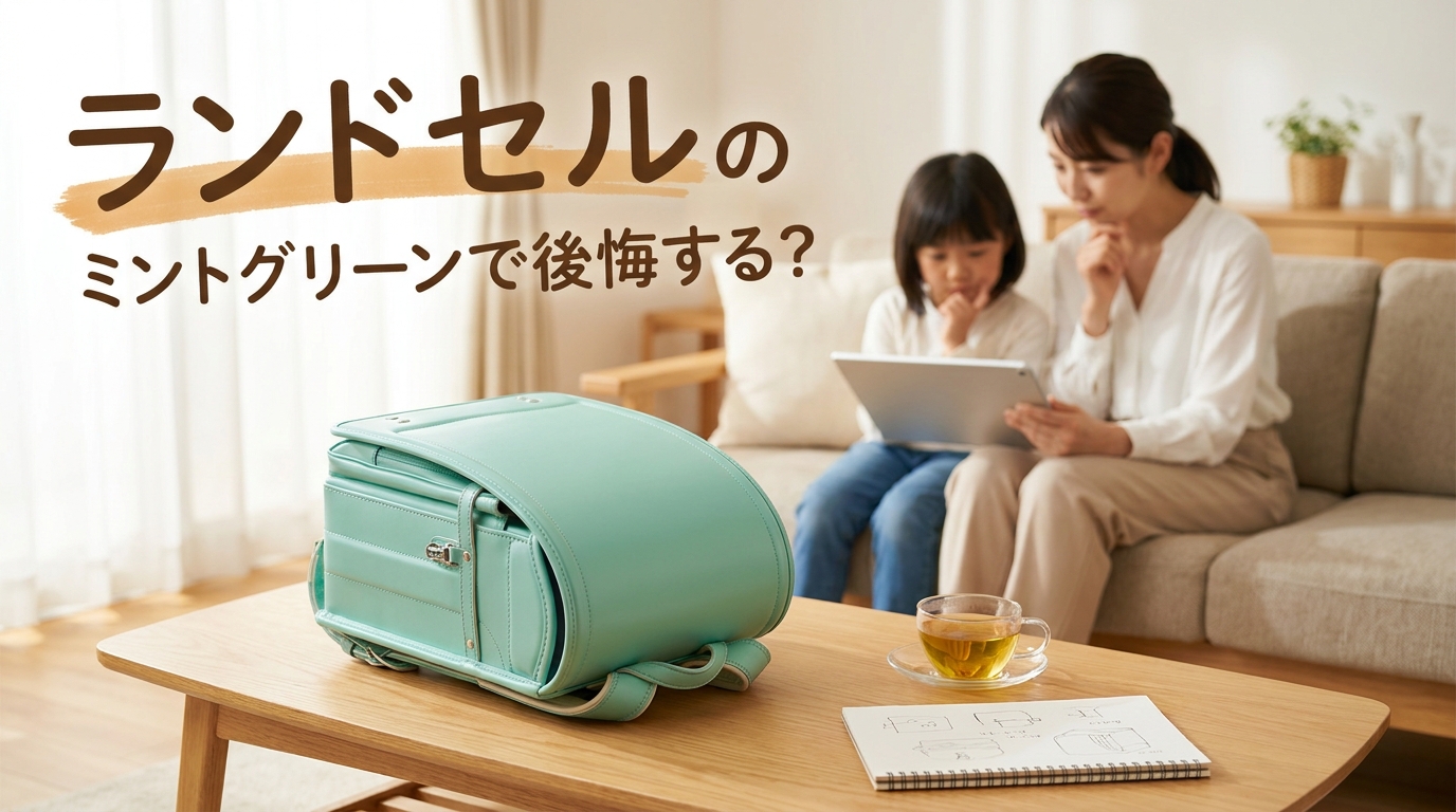 ランドセルのミントグリーンで後悔する？