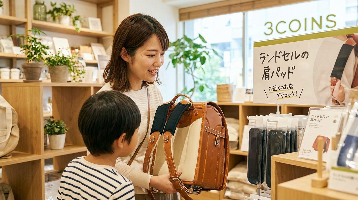 ランドセルの肩パッドはスリコで買える？
