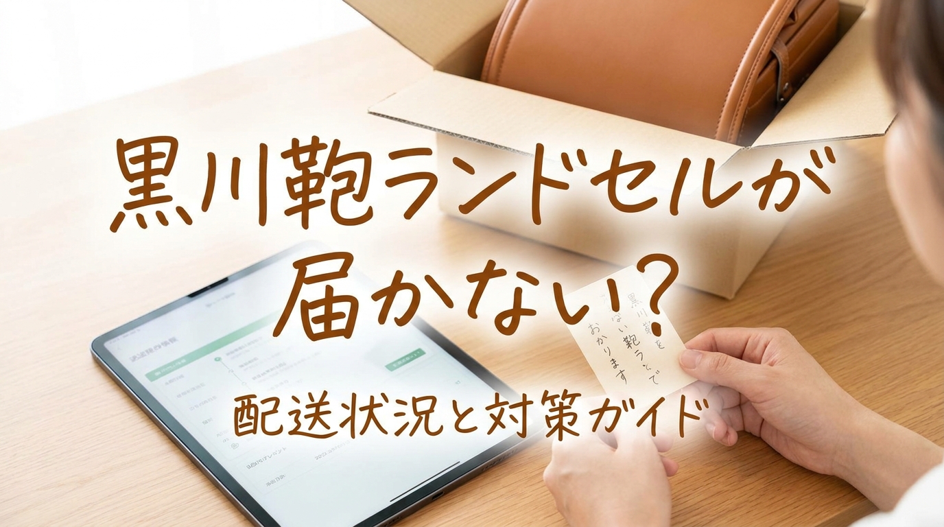 黒川鞄ランドセルが届かない?