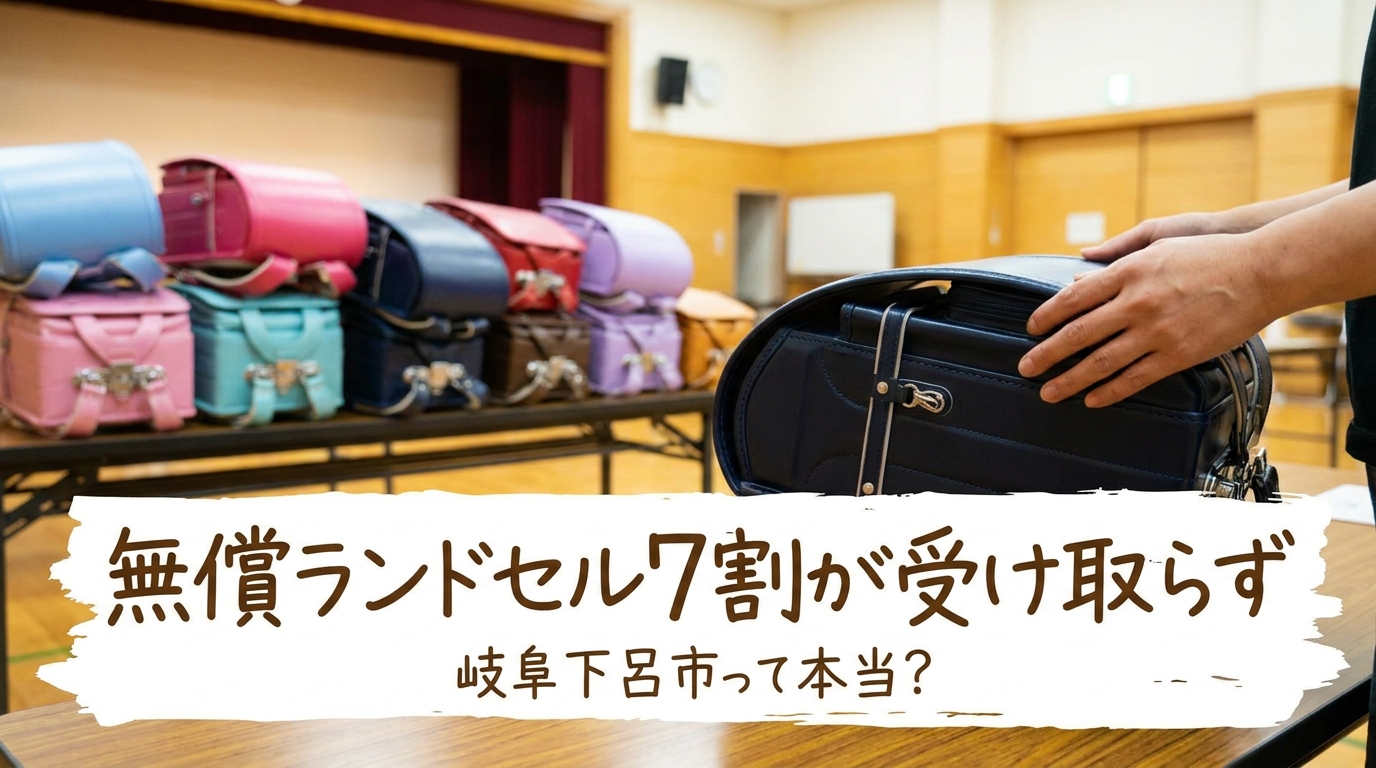 無償ランドセル7割が受け取らず岐阜下呂市って本当？