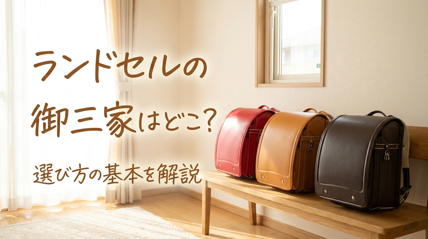 ランドセルの御三家はどこ？選び方の基本を解説