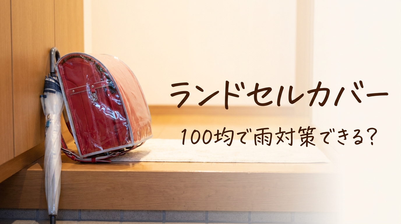 ランドセルカバー100均で雨対策できる？