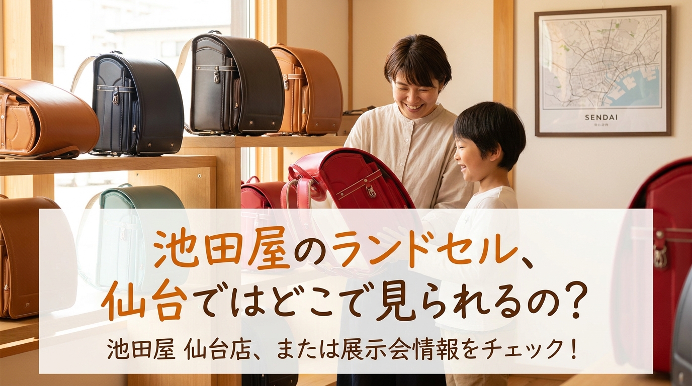池田屋のランドセル、仙台ではどこで見られるの?