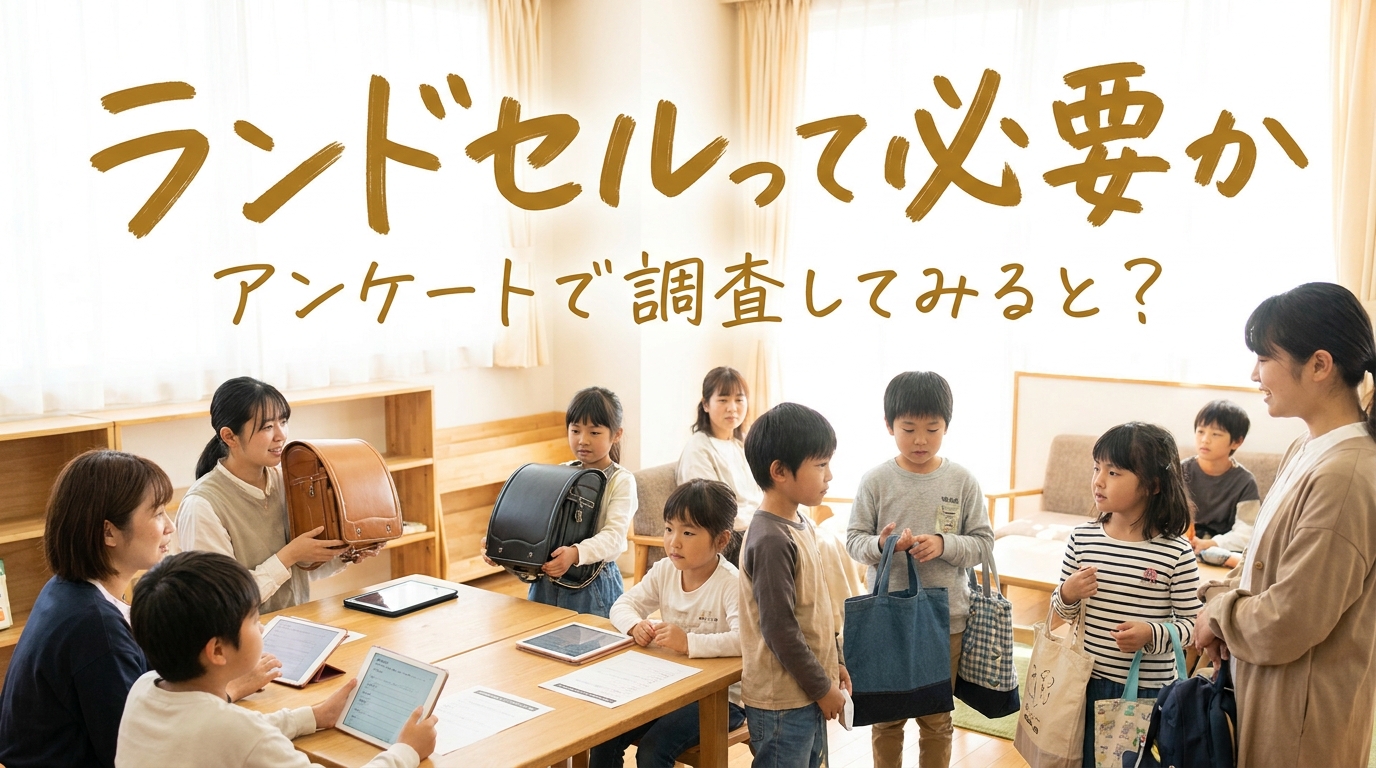 ランドセルって必要かアンケートで調査してみると？