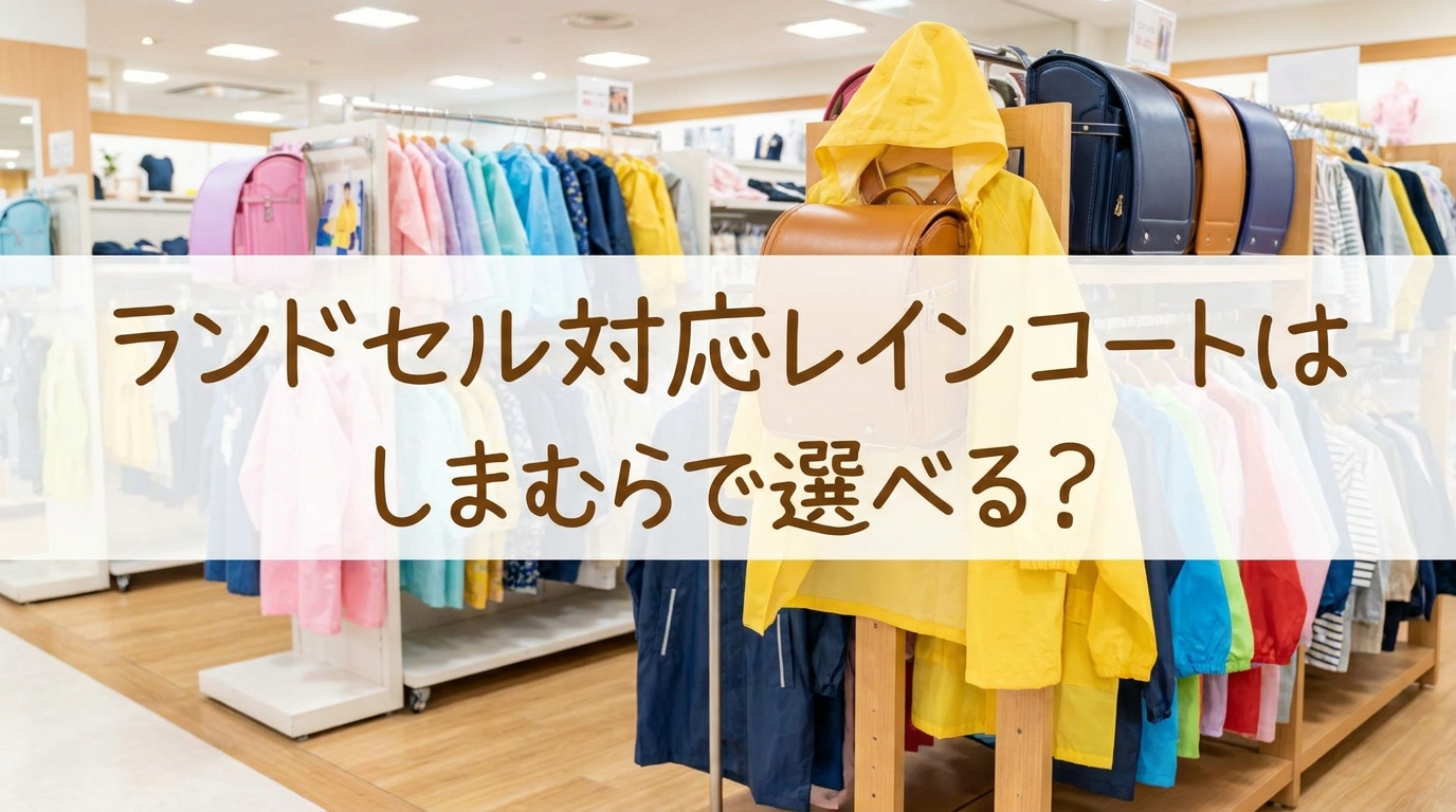 ランドセル対応レインコートはしまむらで選べる?