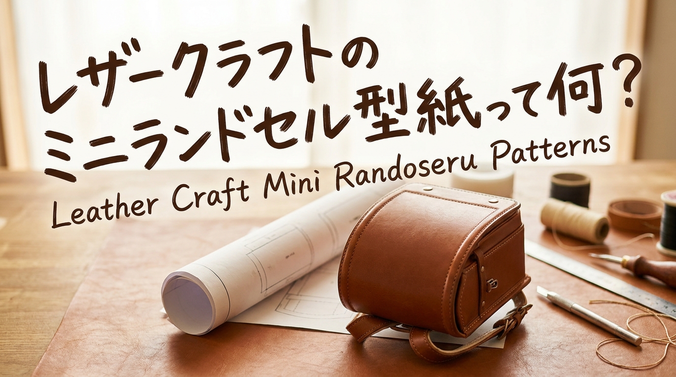 レザークラフトのミニランドセル型紙って何?