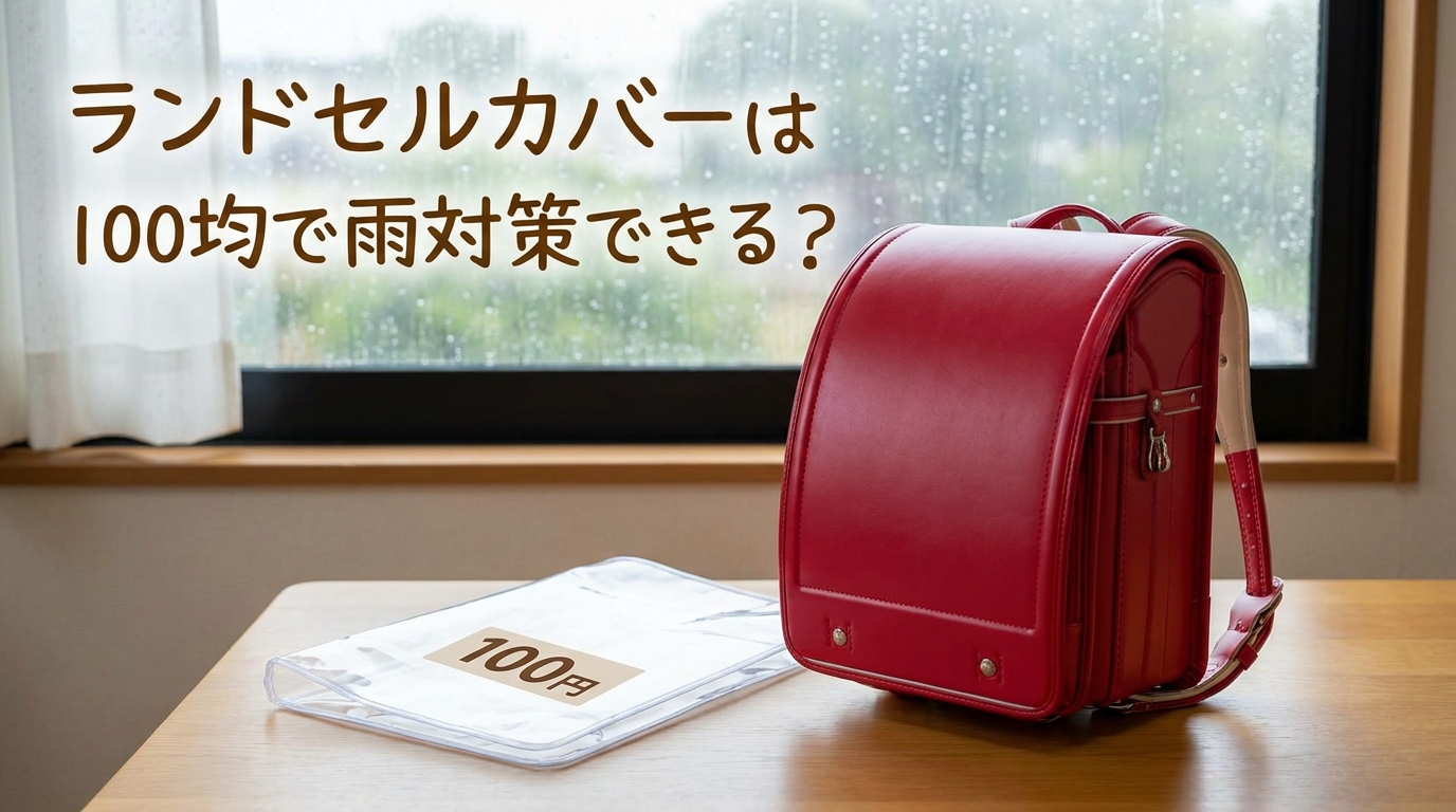 ランドセルカバーは100均で雨対策できる?