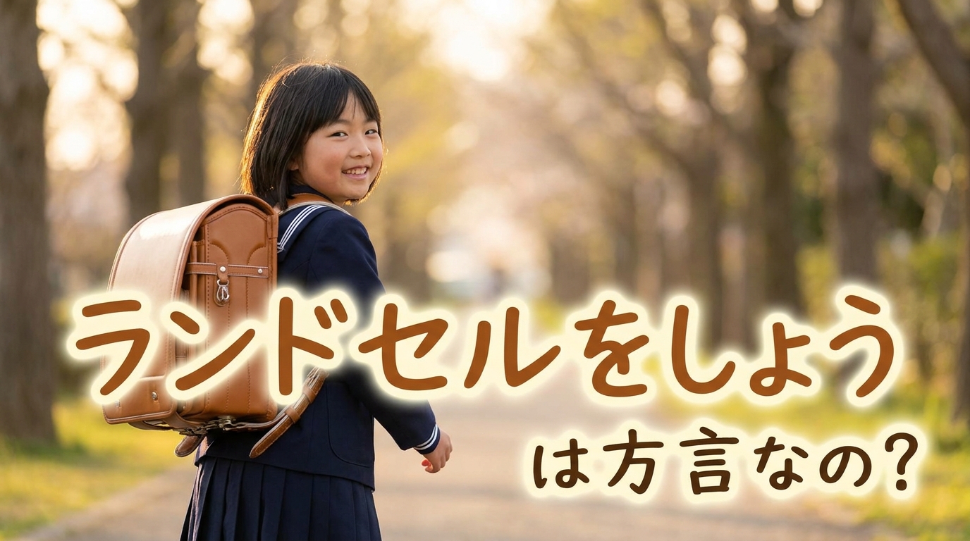 ランドセルをしょうは方言なの?