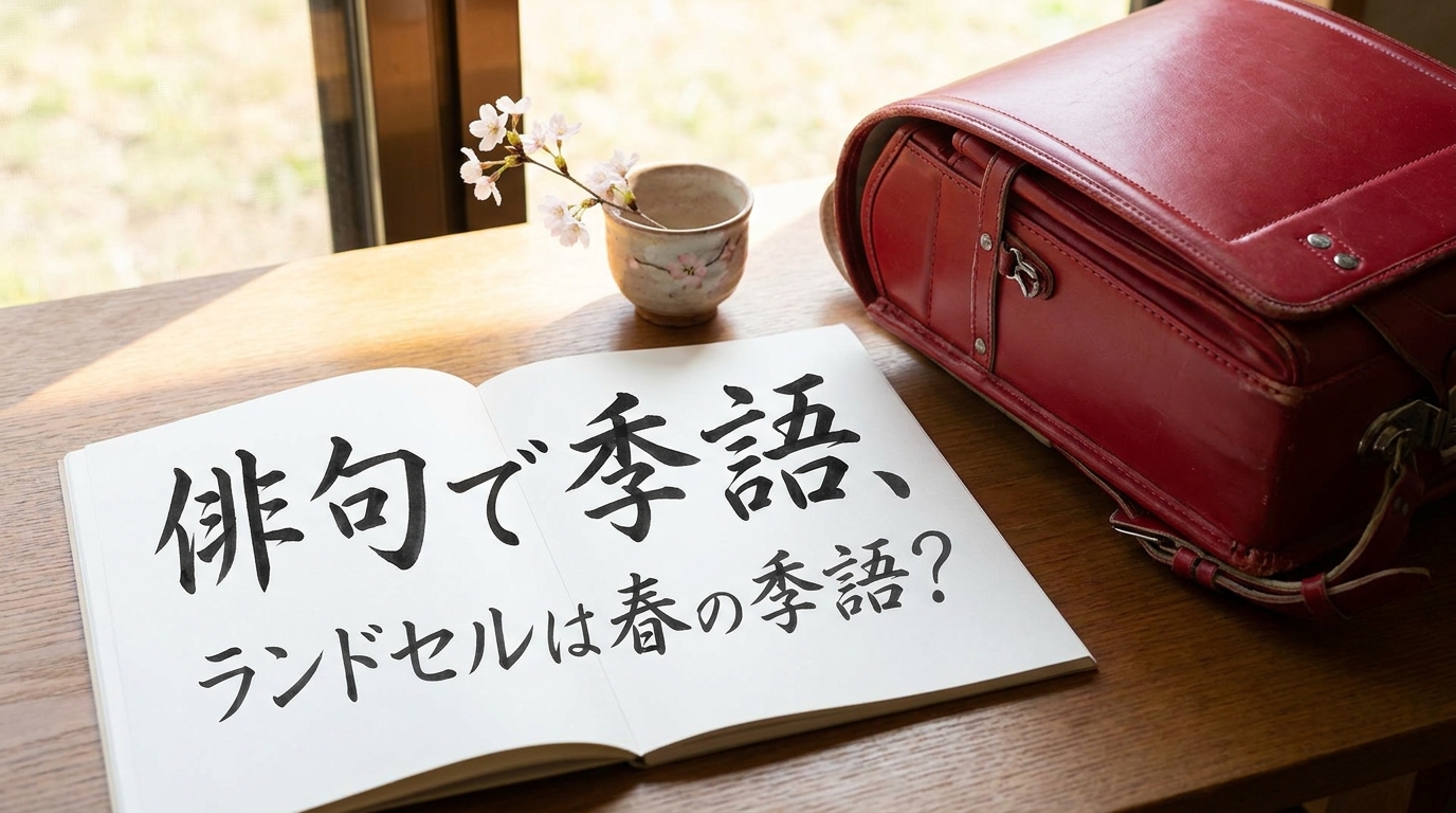 俳句で季語、ランドセルは春の季語？