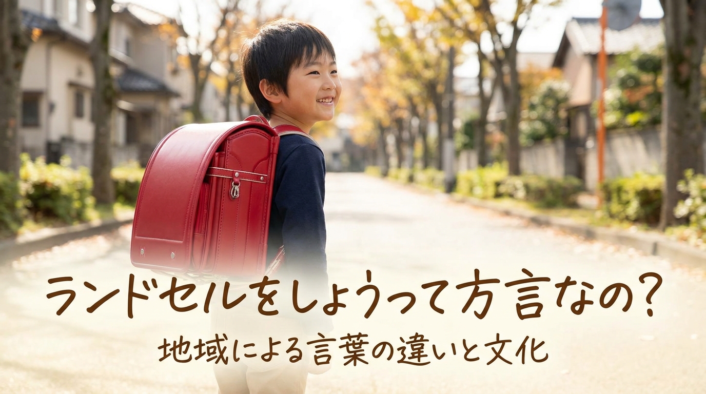 ランドセルをしょうって方言なの?