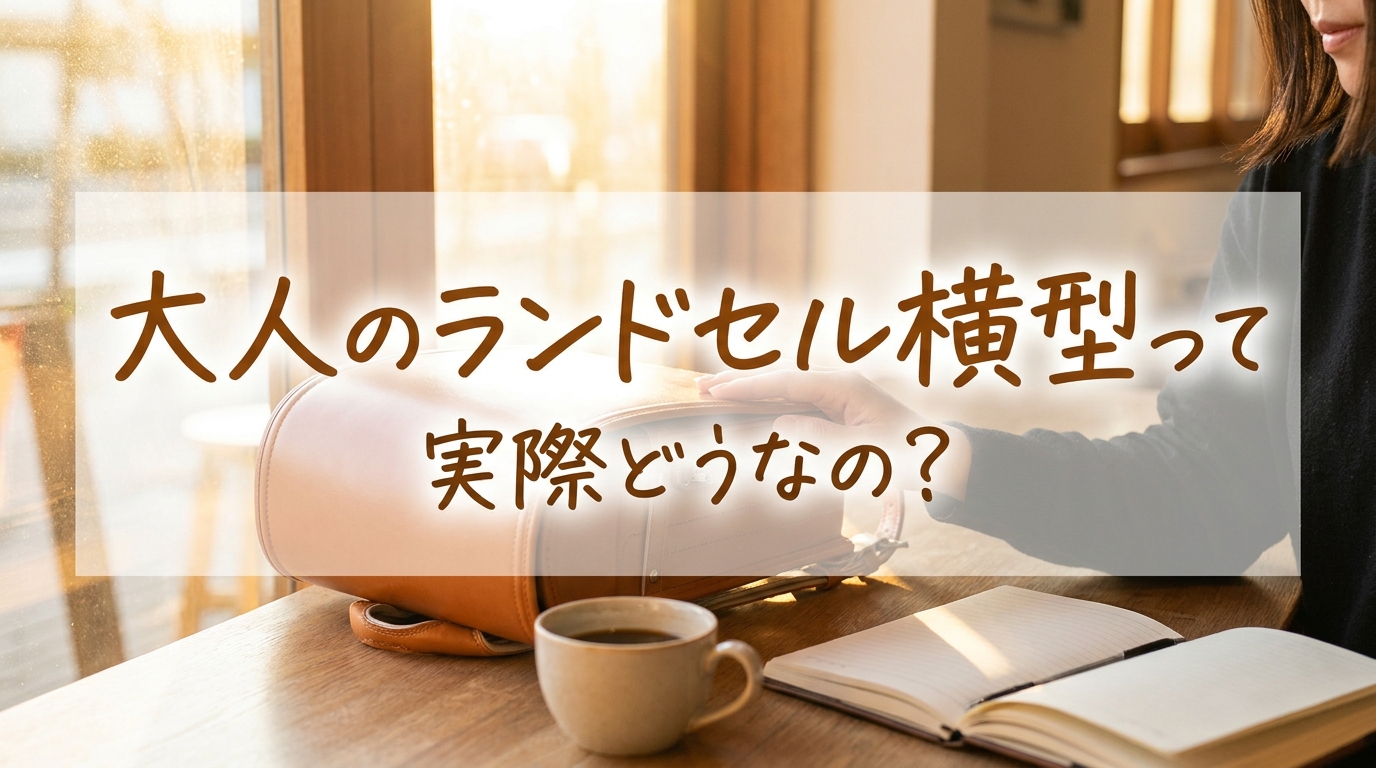 大人のランドセル横型って実際どうなの？