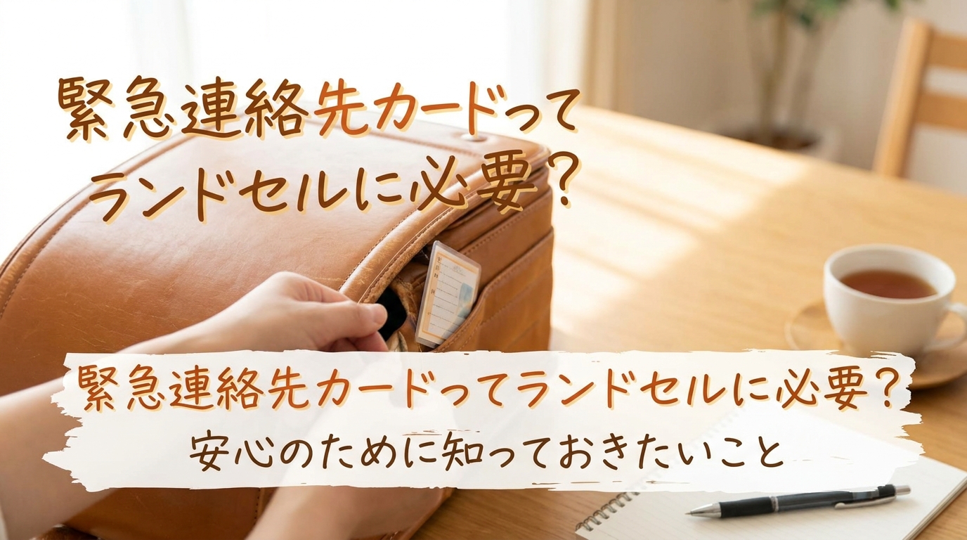 緊急連絡先カードってランドセルに必要？