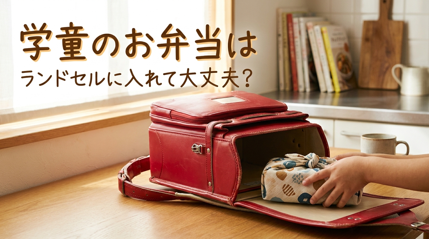学童のお弁当はランドセルに入れて大丈夫？