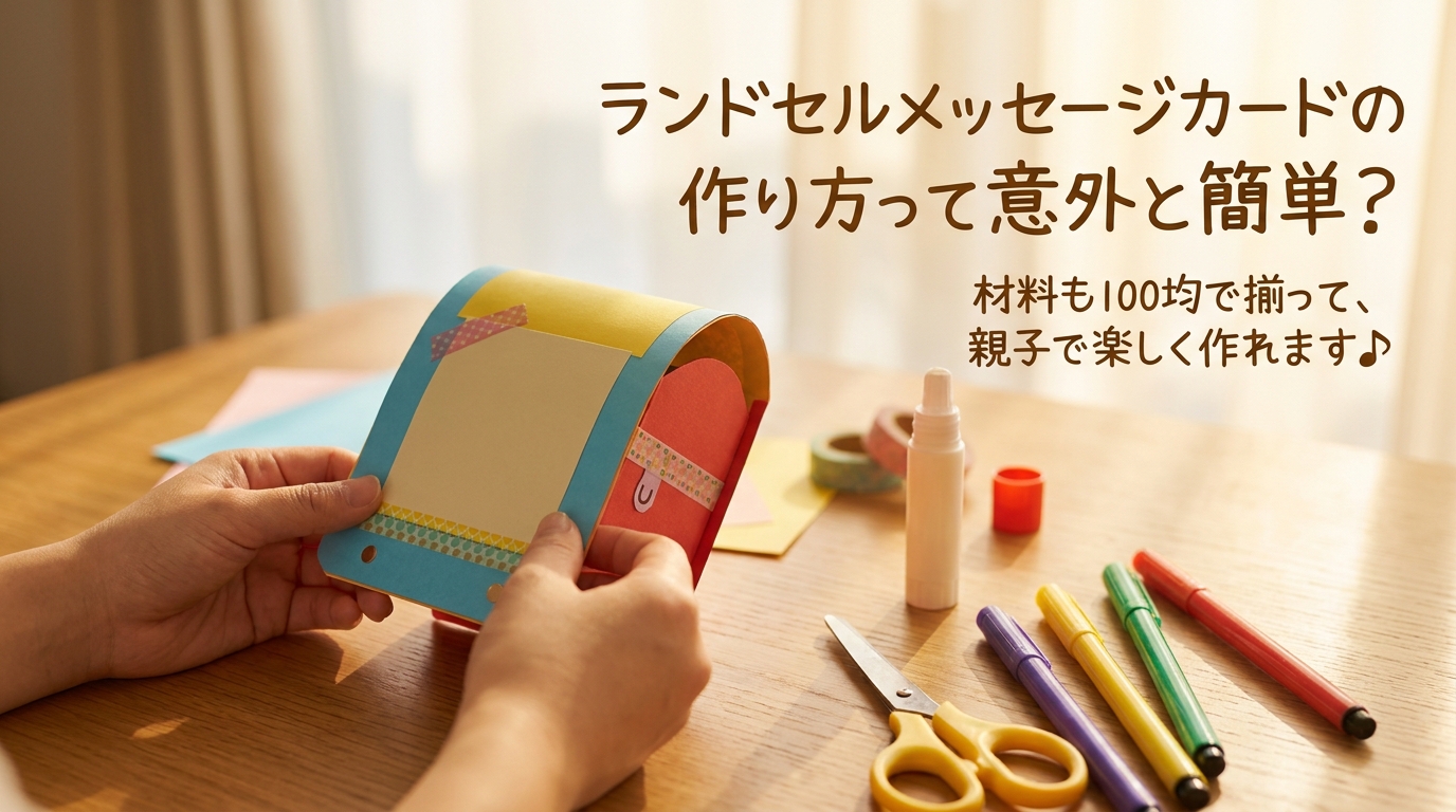 ランドセルメッセージカードの作り方って意外と簡単？