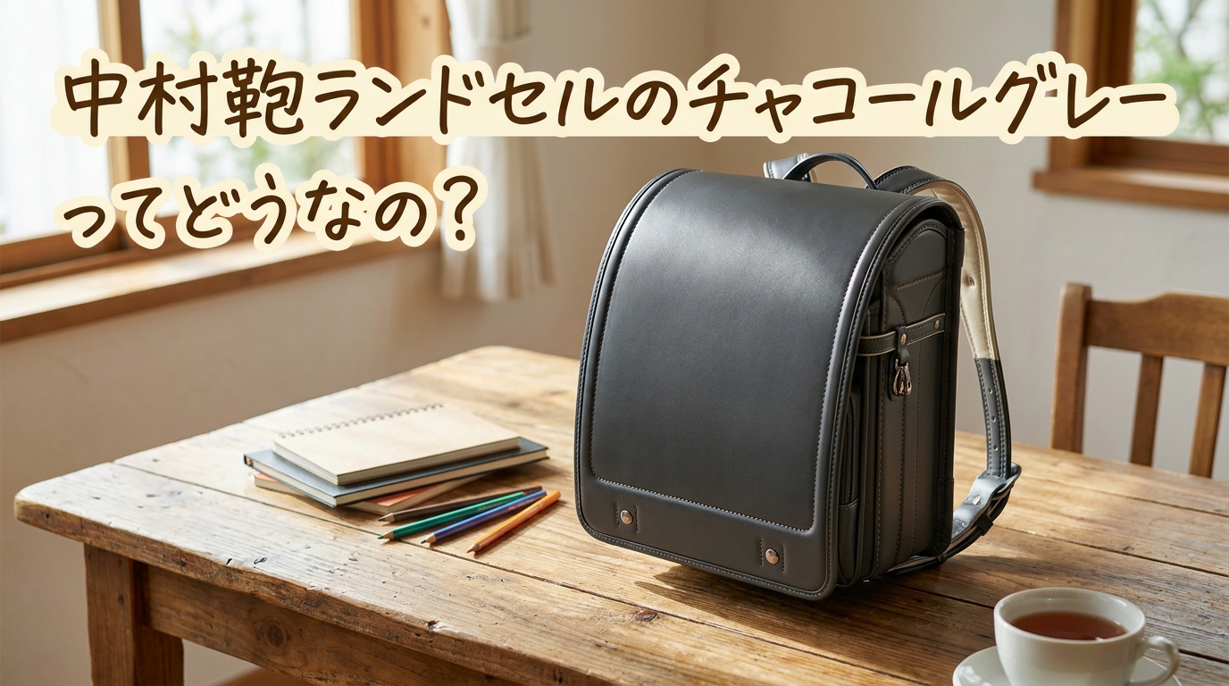 中村鞄ランドセルのチャコールグレーってどうなの?